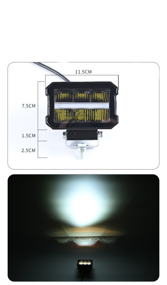 Space Offroad sis lambası 11,5 x 8 x 9cm beyaz-amber gündüz ledli 28w 12-80v adet/ LASS352