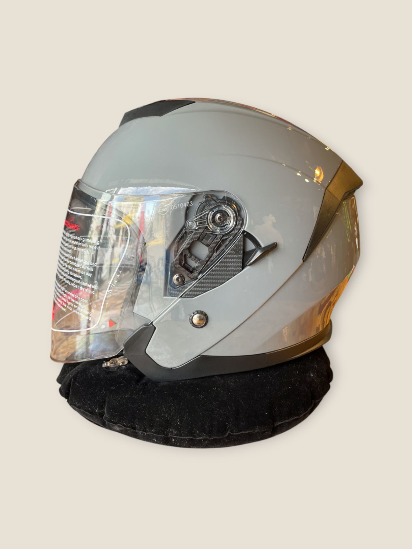 Matt Grey Yarım Kask