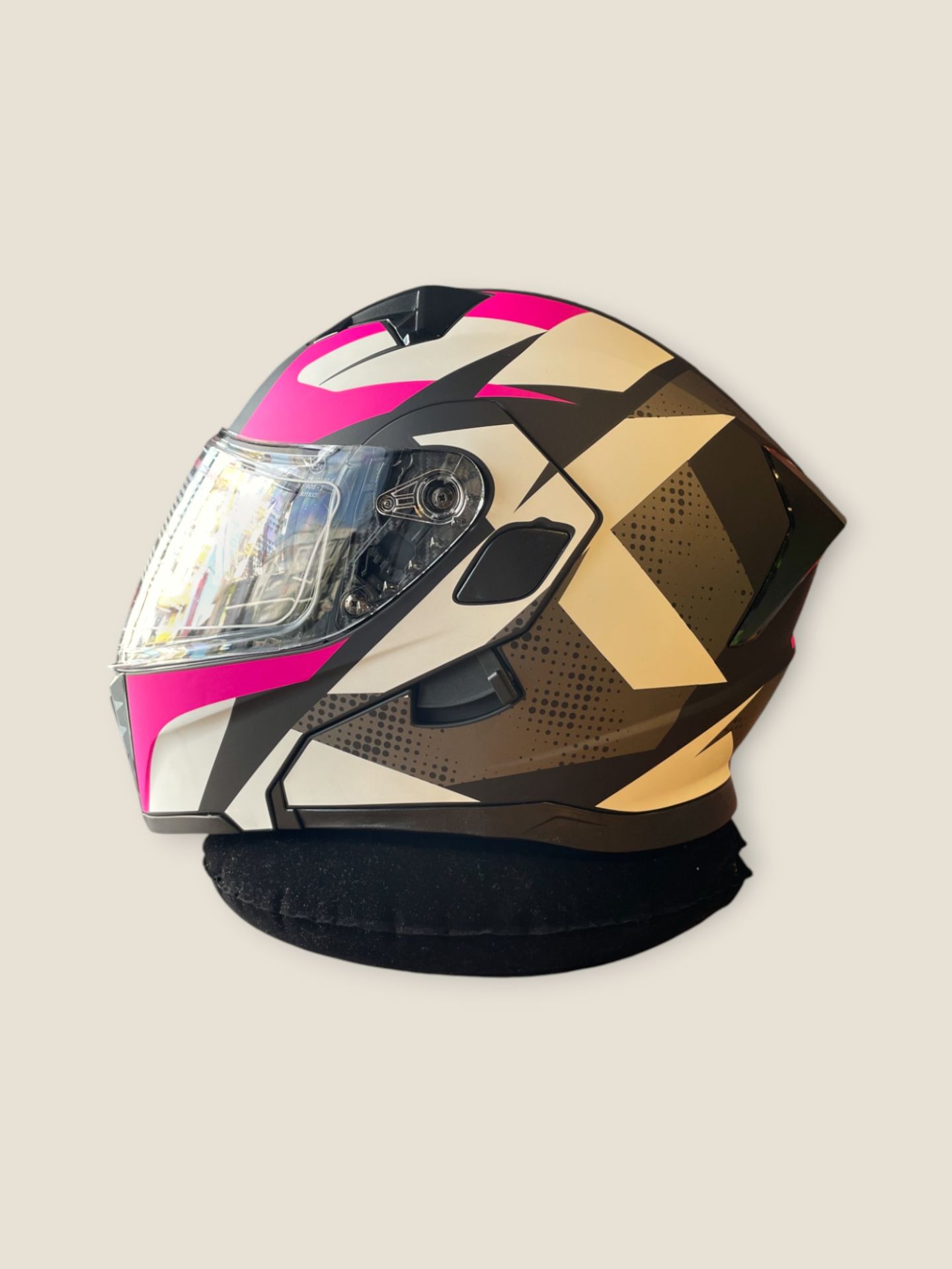 PEMBE Çene Açılır Kask