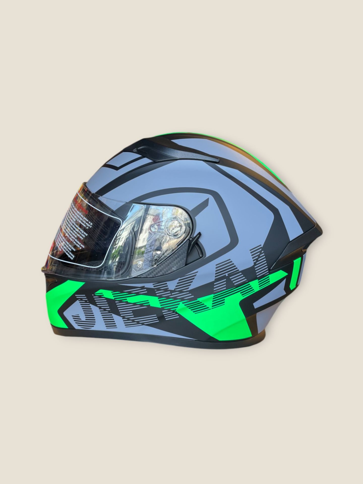 JK Full Face Yeşil Kask LARGE