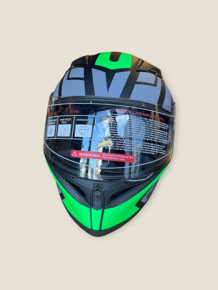 JK Full Face Yeşil Kask LARGE