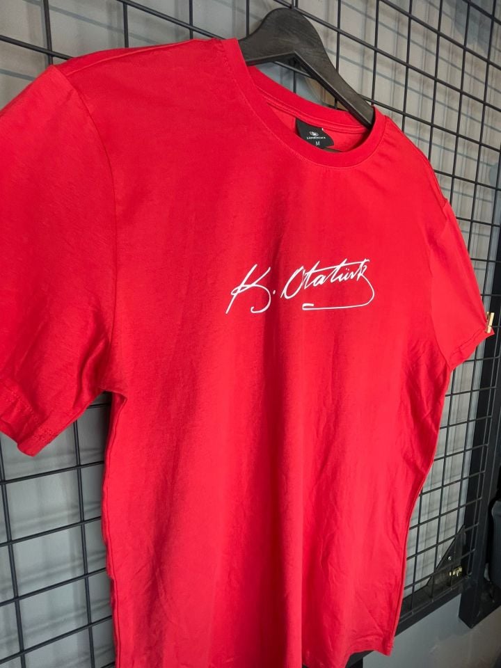 Atatürk İmza Tshirt Siyah
