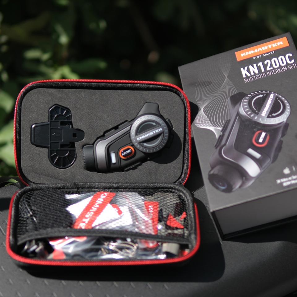 KNMASTER KN1200C PRO Kameralı Motosiklet Bluetooth Intercom Kulaklık Seti