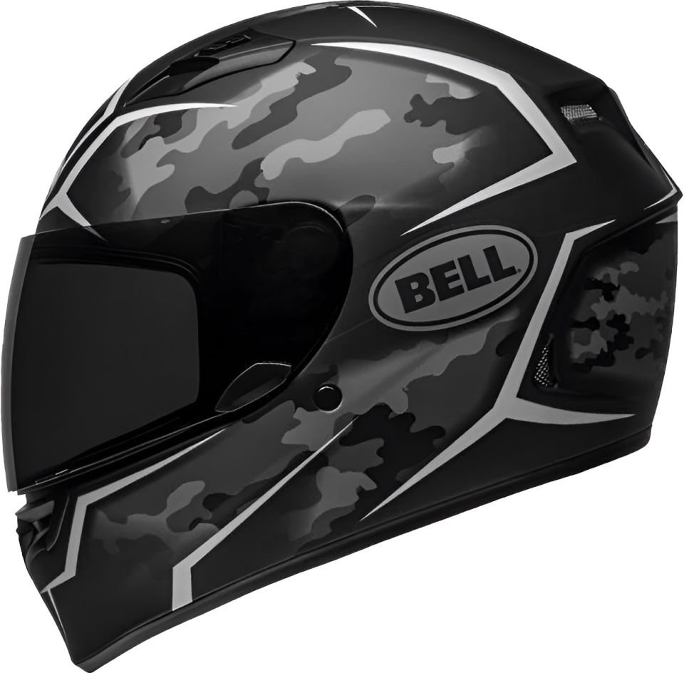 Bell Qualifier Stealth Mat Siyah Beyaz Kamuflaj