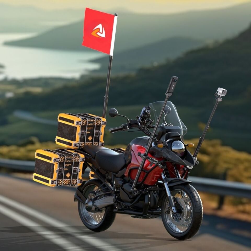 NUKROTECH Motosiklet Aksiyon Kamera Çubuğu QG2