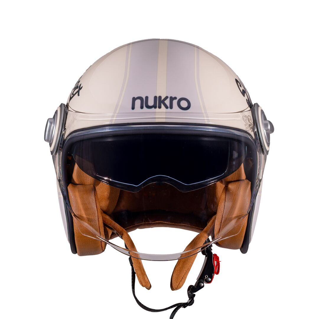 Nukro B-108 Super Sport Cream-Grey Açık Kask M