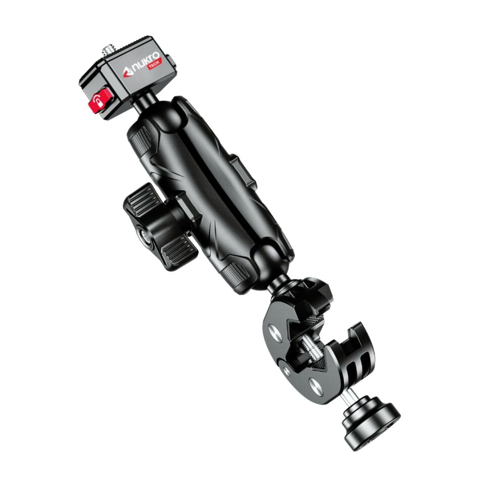 Kelepçe Bağlantılı 360 Aksiyon Kamera Tutucu Tak Çıkar Başlıklı