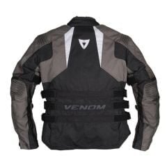 Venom Tourex Touring Motorsiklet Ceket ( Mont ) Gri - Siyah