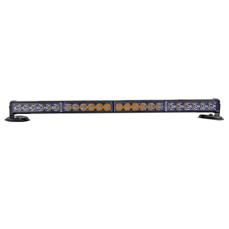 4'lü Tepe Çakar Lamba Mıknatıslı Vantuzlu 21 fonksiyonlu 24 ledli kırmızı mavi-beyaz beyaz 60cm usb-fiş şarjlı kumandalı adet / LAPA118-1